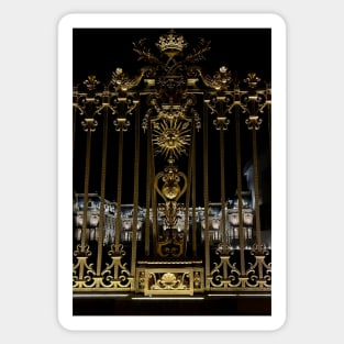 Gate of the Palace of Versailles by night Sticker